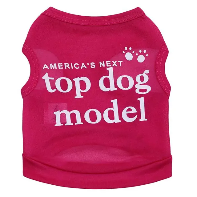 All Polyester Ultra Thin Breathable Super Model Small Dog Pet Vest Spring And Summer Rose Red - Shop at LoveMi