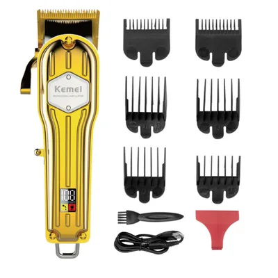 Electric Metal Hair Clipper, Lithium Battery, USB Rechargeable Blade, Washable - Shop at LoveMi
