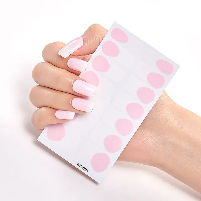 Trendy Nail Polish Film Nail Sticker Waterproof Letter Nail Sticker Full Sticker 19. - Shop at LoveMi