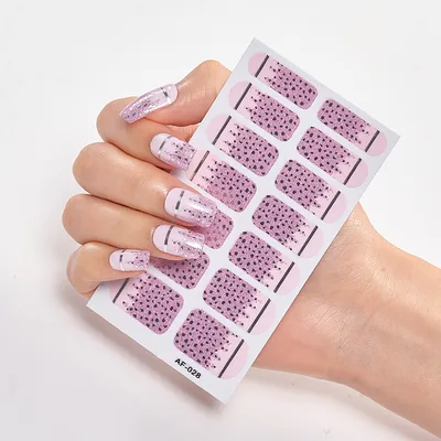 Trendy Nail Polish Film Nail Sticker Waterproof Letter Nail Sticker Full Sticker 30. - Shop at LoveMi