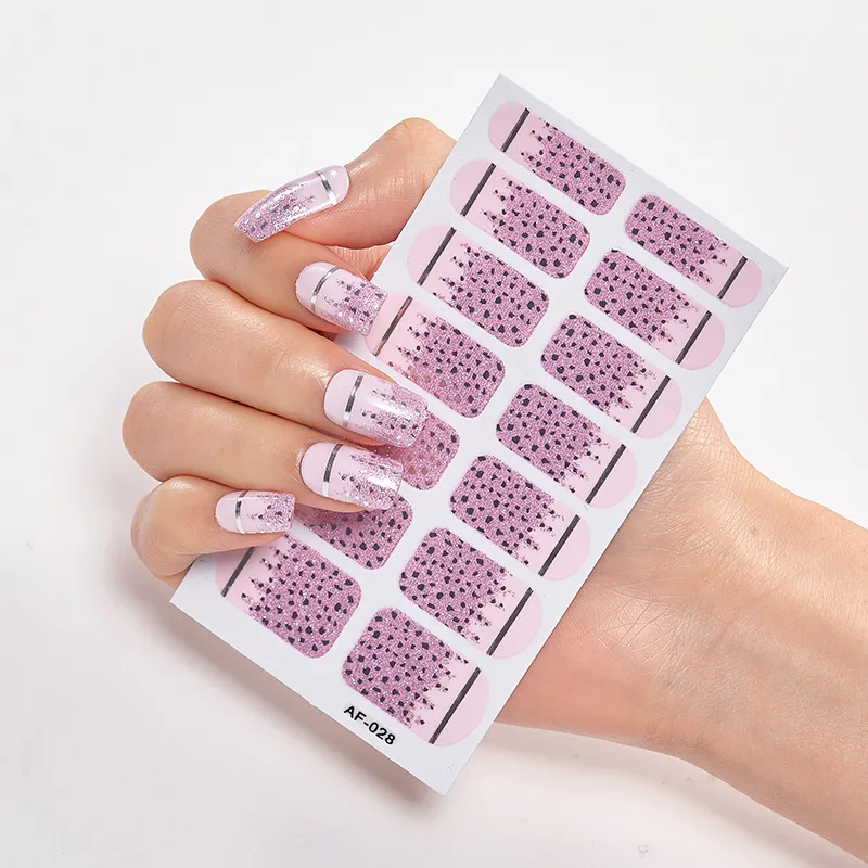 Trendy Nail Polish Film Nail Sticker Waterproof Letter Nail Sticker Full Sticker - 30.