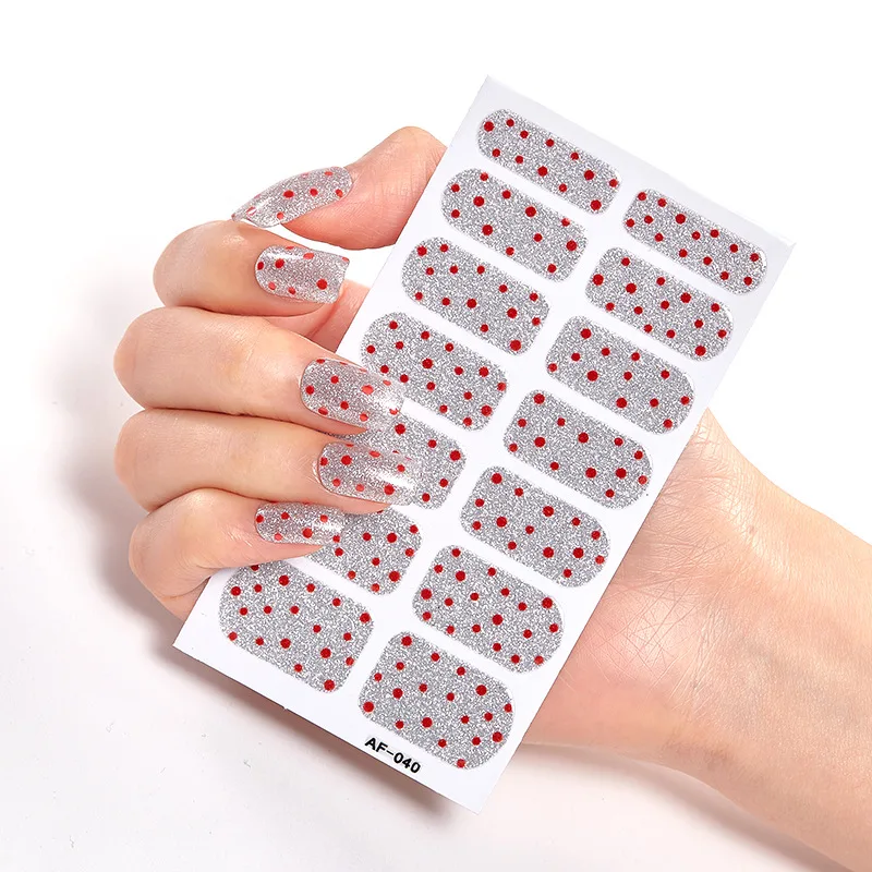 Trendy Nail Polish Film Nail Sticker Waterproof Letter Nail Sticker Full Sticker - 37.