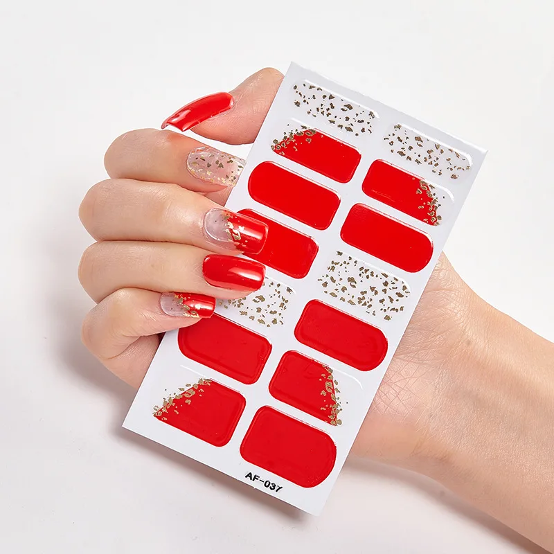 Trendy Nail Polish Film Nail Sticker Waterproof Letter Nail Sticker Full Sticker - 38.