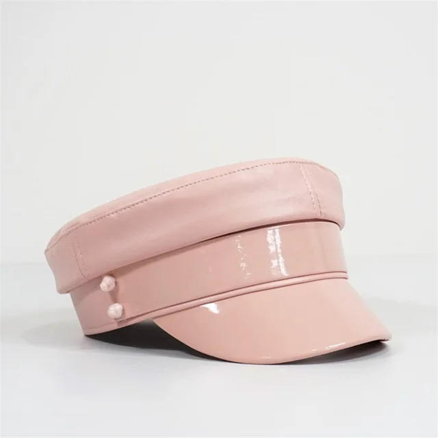 Small Head Circumference Navy Hat Female Wild British Retro Pink - Shop at LoveMi