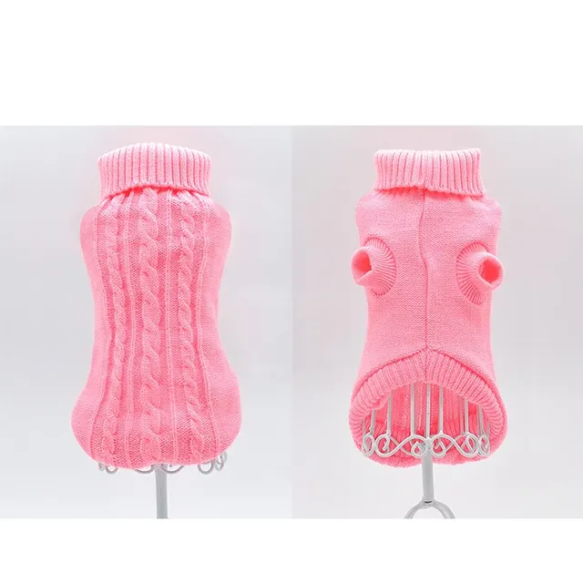 Short Hairless Warm Sweater For Cute Kittens And Dogs Pink - Shop at LoveMi