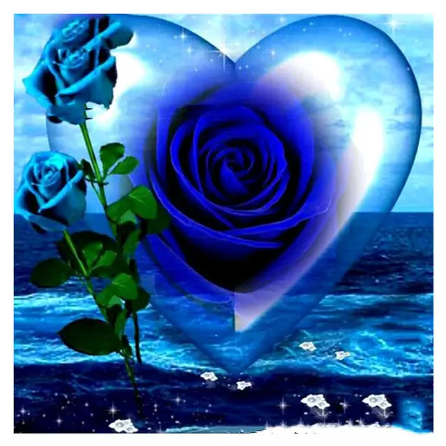 DIY Rose Heart Diamond Embroidery - Shop at LoveMi