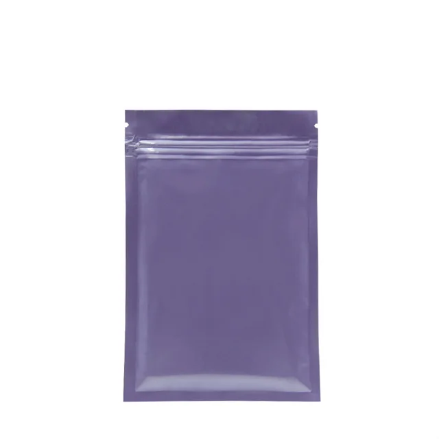 Color Composite Bag Three side Sealing Aluminum Foil Food Plastic Bag Purple - Shop at LoveMi