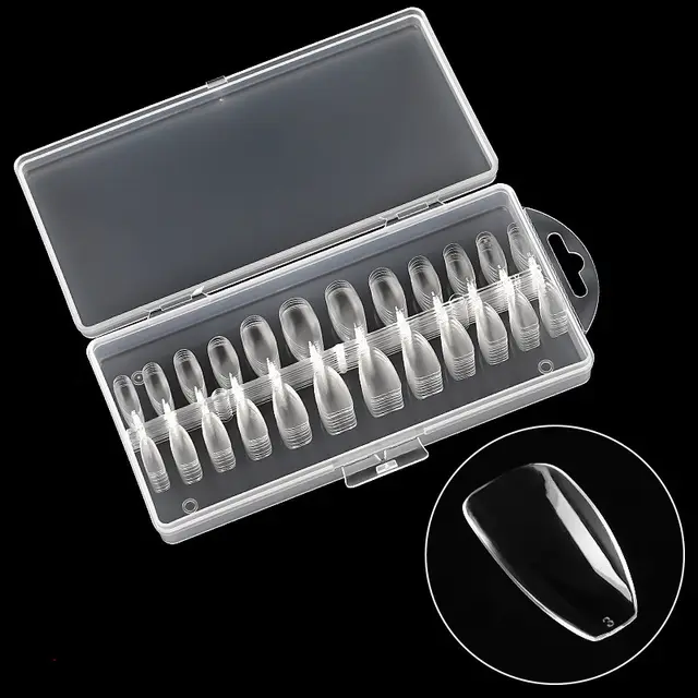 Nail Art Ultra thin Seamless Box Sheet French Fake Nails H - Shop at LoveMi