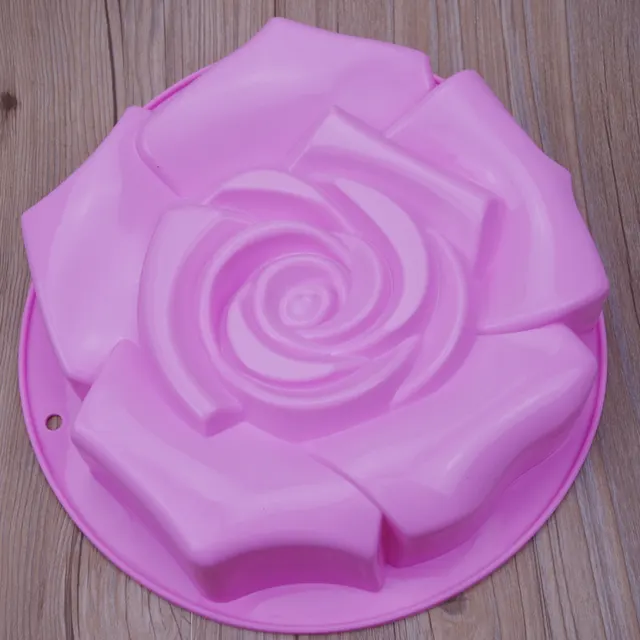 Silicone Single Oversized Rose Cake Mould Single Hole Pink - Shop at LoveMi