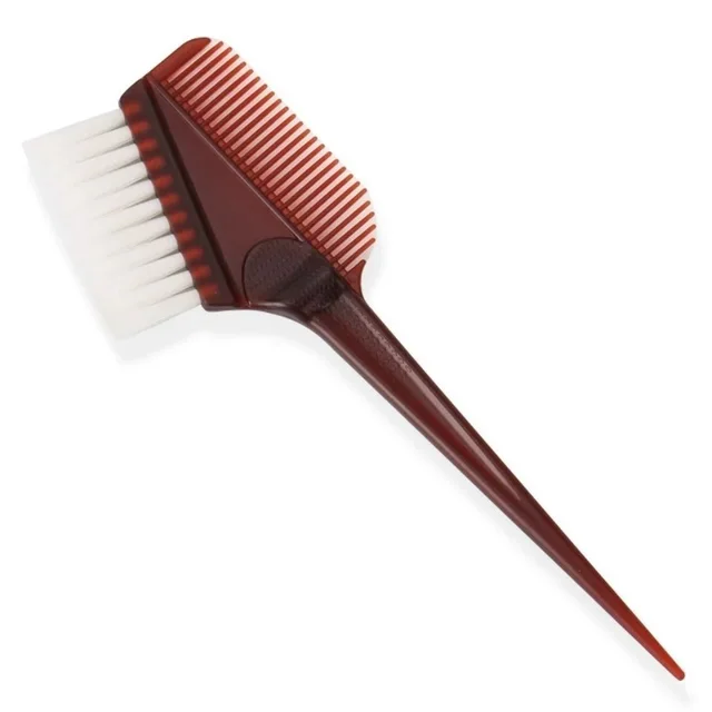Hair Dyeing Brush, Oiling Comb, Dyeing Comb, Brushing On Both Sides Brown - Shop at LoveMi