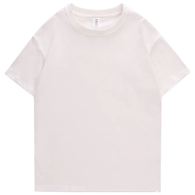 Thick Round Neck Men's T Shirt With Dropped Shoulder Sleeves And Middle Sleeves White - Shop at LoveMi
