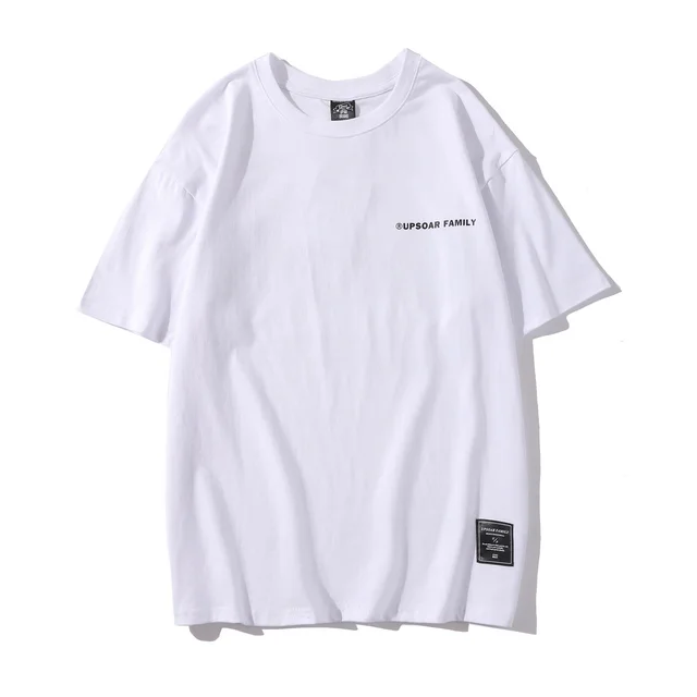 Original Harajuku Fashion Print Loose Men's Short Sleeve White - Shop at LoveMi