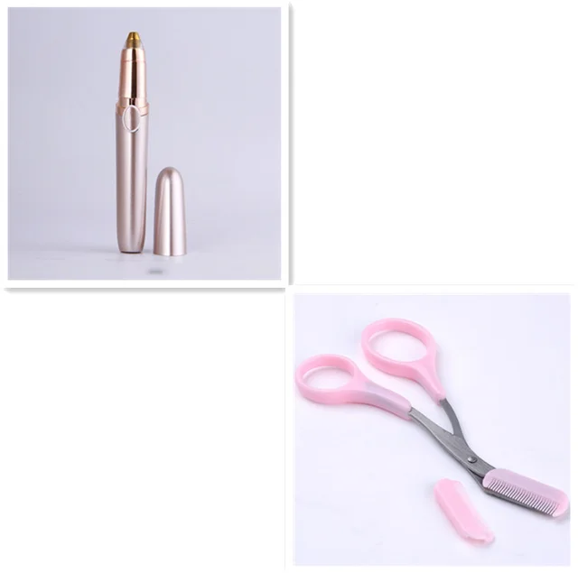 Eyebrow Trimmer Ladies Shaving Epilator Eyebrow Trimming Pencil Eyebrow Trimmer Mini Shaving Gold Set - Shop at LoveMi
