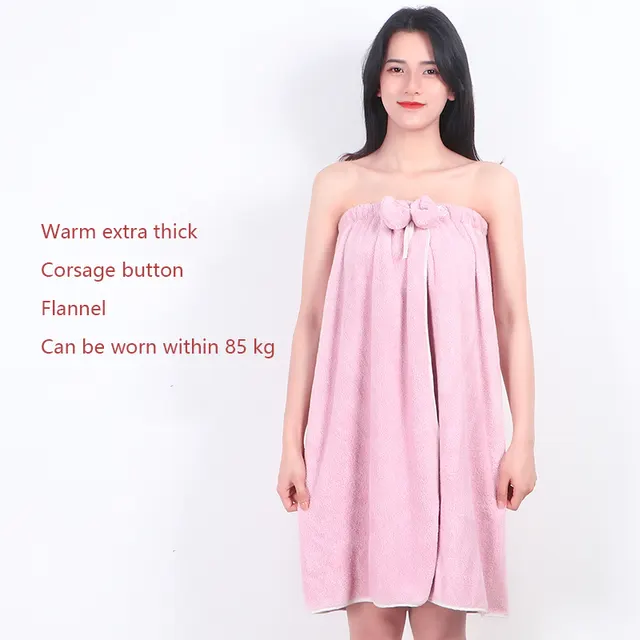 Beauty Salon Bath Skirt Cotton Tube Top Bathrobe Open Deduction - Shop at LoveMi