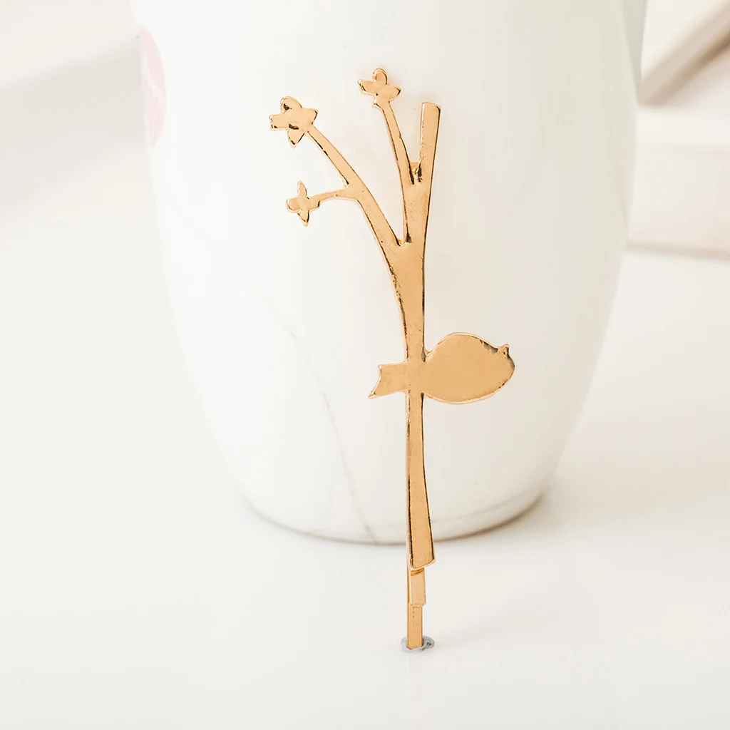 Fashion Metal Leaf Shape Hair Clip Barrettes Women Girls Jewelry Hairpin Bobby Pins Ornament Hair Claws Hair Styling Tool