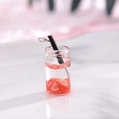 DIY Earring Accessories Fruit Sliced Beverage Bottle Accessories - Shop at LoveMi