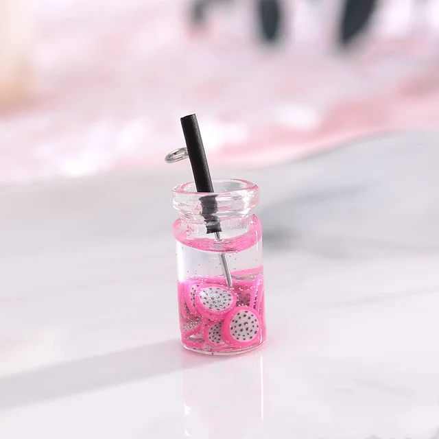 DIY Earring Accessories Fruit Sliced Beverage Bottle Accessories - Shop at LoveMi