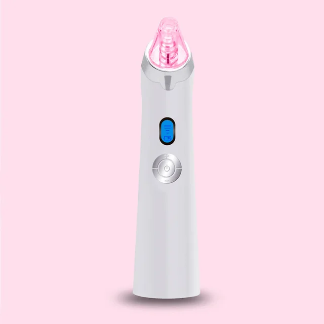 Facial Cleansing Device Pore Cleaner Vacuum Blackhead Suction Beauty Device White - Shop at LoveMi