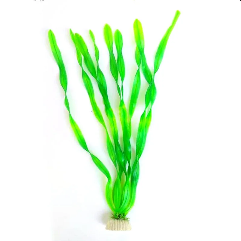 Aquarium Simulation Water Plants North American Fish Tank Landscaping Aquarium Decorations Fake Fish Grass Seabed Thin Strips Of Water Kelp Grass -...