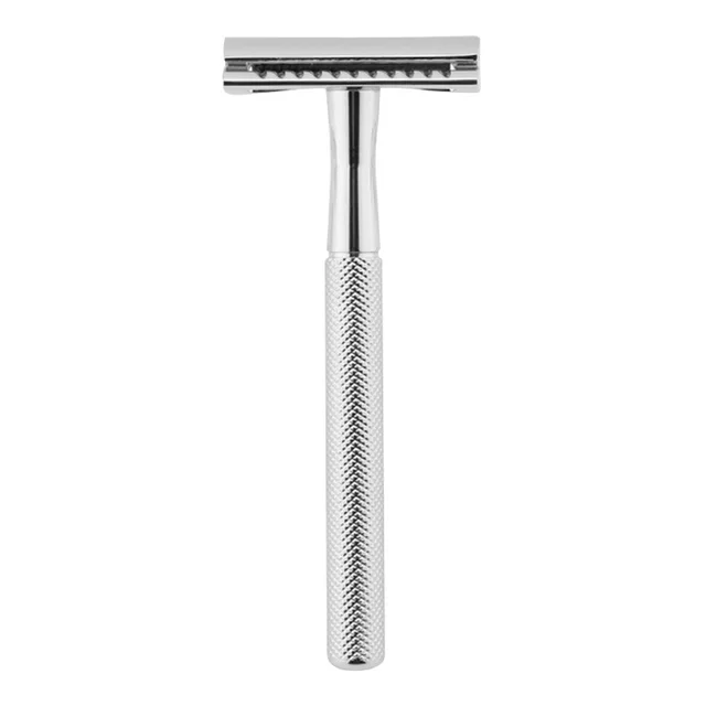 E Commerce Hot Selling Models Explosive Models Diamond Pattern Manual Razor Razor Razor Safety Double Sided Razor Bright Silver - Shop at LoveMi
