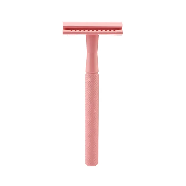 E Commerce Hot Selling Models Explosive Models Diamond Pattern Manual Razor Razor Razor Safety Double Sided Razor Pink - Shop at LoveMi