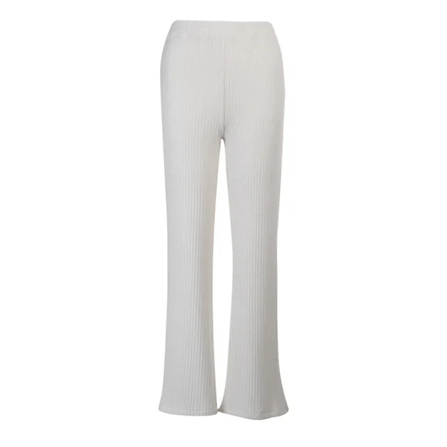 Sexy Long length Cropped Trousers Striped Micro cut Trousers White - Shop at LoveMi