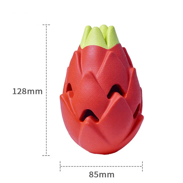 Pet Dog Teeth Cleaning Tooth Bite Resistant Toy Ball Dog Toy Pet Supplies Dragon Fruit - Shop at LoveMi