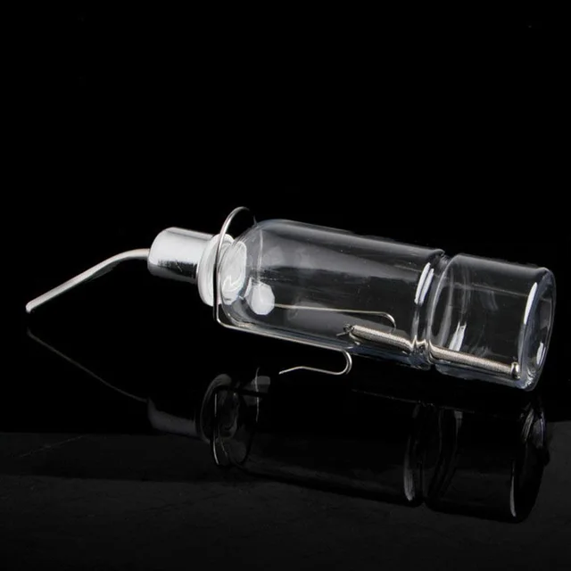 Pet Rabbit Puppy Dog Cat Stainless Water Dispenser Hang Bott Transparent - Shop at LoveMi