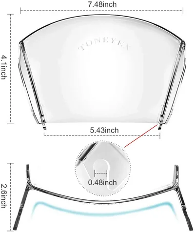 Acrylic Baffle To Prevent Oil And Splash Default - Shop at LoveMi