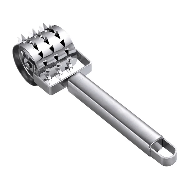 Stainless Steel Meat Tenderizer, Meat Tenderizer, Meat Mincer, Steak Meat Wheel Silver - Shop at LoveMi