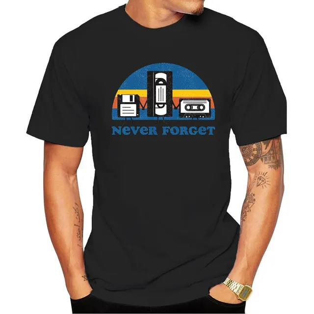 Disk Tape Video Tape Never Forget The Short Sleeve Black - Shop at LoveMi