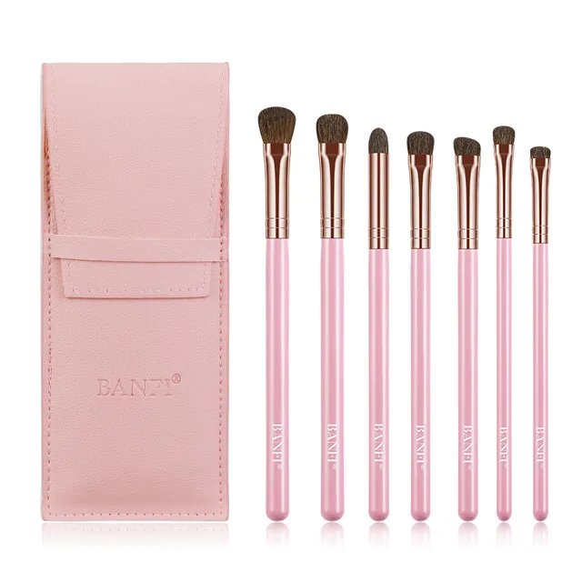 Super Soft Eyeshadow Brush Set Pink Brown - Shop at LoveMi
