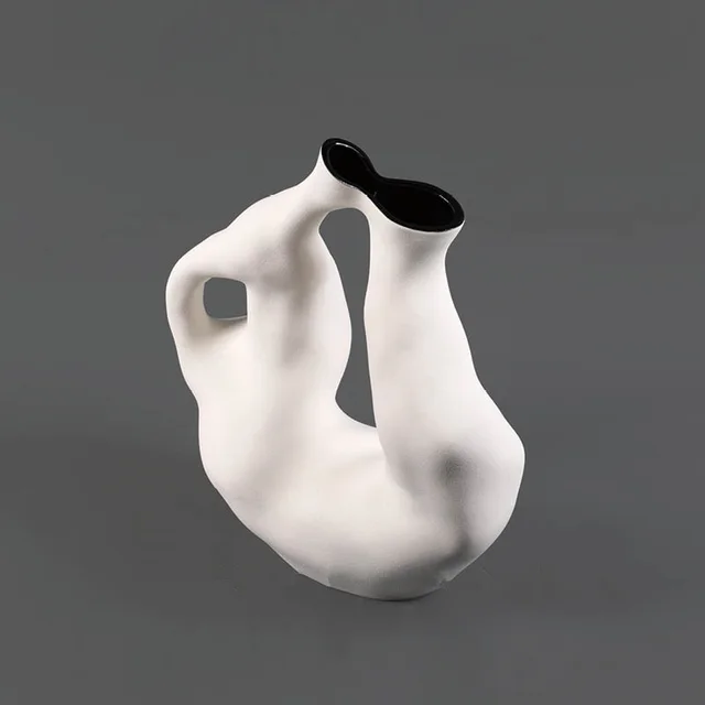 Modern Minimalist Light Luxury Circular Ceramic Flower Ware - Shop at LoveMi