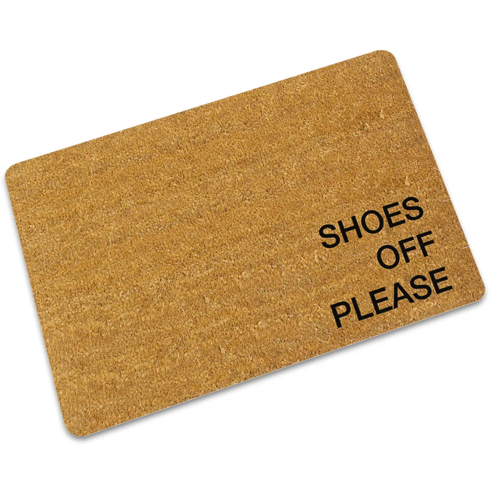 Ultra-Thin English Rubber Door Mat Absorbent Non-Slip Carpet