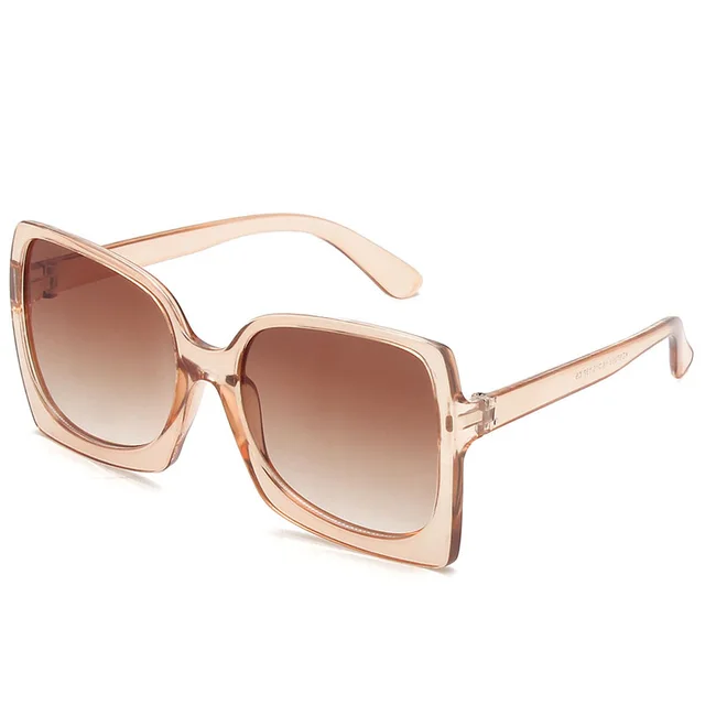 Fashion Big Frame Net Red Sunglasses Big Face Personality Sunglasses - Shop at LoveMi