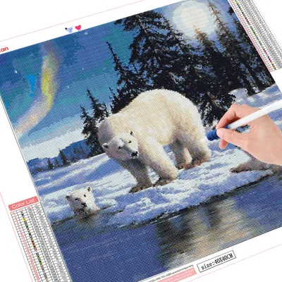 Animal Bear Mosaic Diamond Embroidery Picture Square - Shop at LoveMi