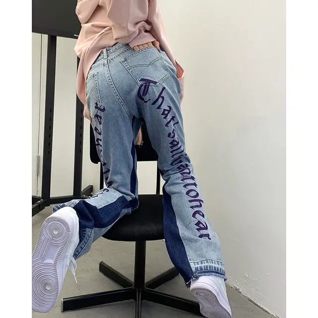 High Waist Jeans Female Design Blue - Shop at LoveMi