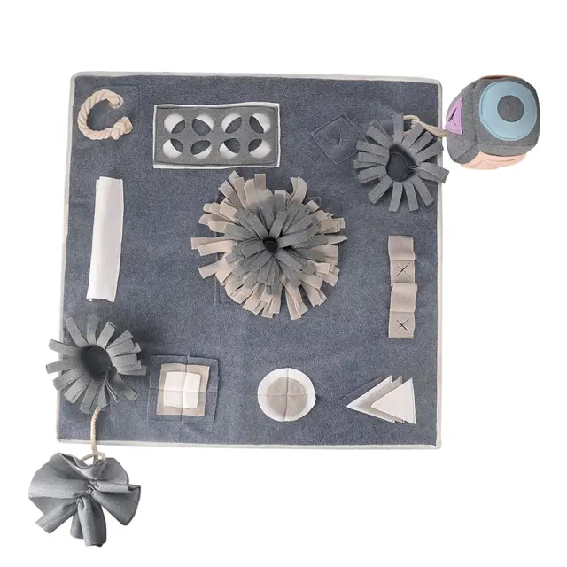 Pet Smelling Pad Consumes Energy, Slow Food Puzzle Sniffing Pad Grey - Shop at LoveMi