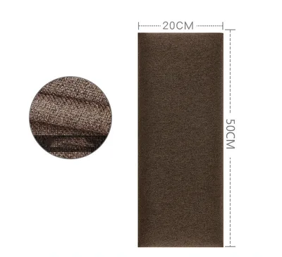 Creative Headboard Soft Bag Self Adhesive Background Wall Backrest Dark Coffee - Shop at LoveMi