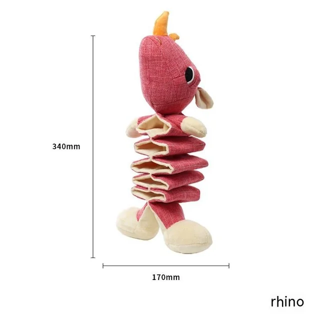 New Plush Toy Dog Pet Toy Kangaroo Koala Hippo Cotton And Linen Toy La Called Rhinoceros - Shop at LoveMi