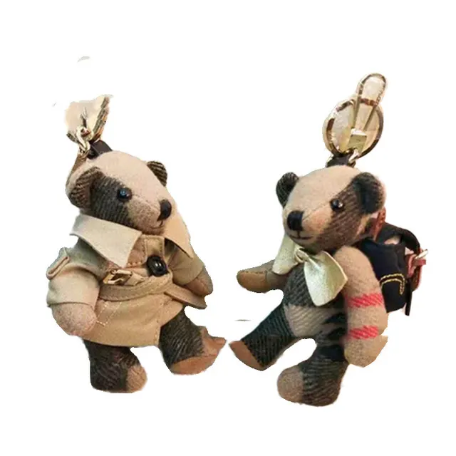 Cashmere Bear Pendant Windbreaker Backpack Bear Car Pendant Cute Keychain Pendant - Shop at LoveMi