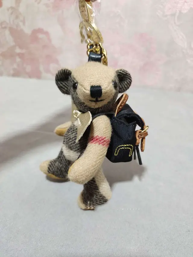 Cashmere Bear Pendant Windbreaker Backpack Bear Car Pendant Cute Keychain Pendant - Shop at LoveMi
