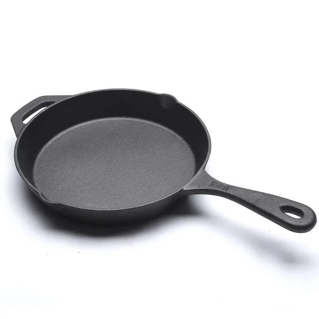 Cast Iron Uncoated Non Stick Pan Black - Shop at LoveMi