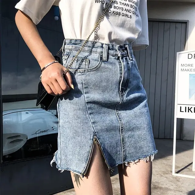 Short Skirt High Waist Bag Hip Irregular Half Length Skirt - Shop at LoveMi