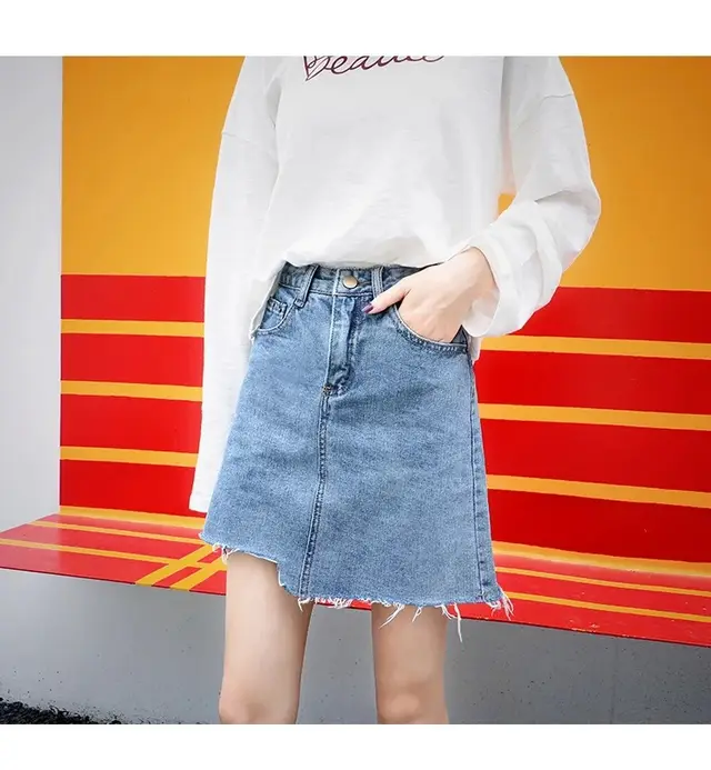 Short Skirt High Waist Bag Hip Irregular Half Length Skirt - Shop at LoveMi