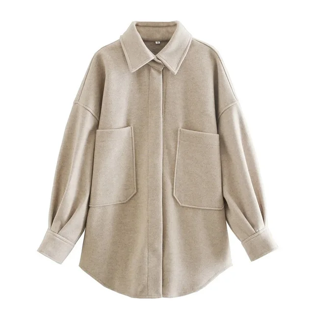 Woolen Coat Autumn And winter New Women's Style Thin And Thick Coat Gray - Shop at LoveMi