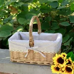 Outdoor Picnic Basket Wicker Hand Basket With Cover - Ch3-Don'T Take Cover-Extra Sma