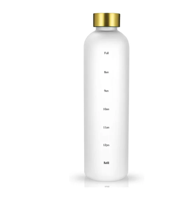 Tritan Large Capacity Frosted Cup Copper Lid White - Shop at LoveMi