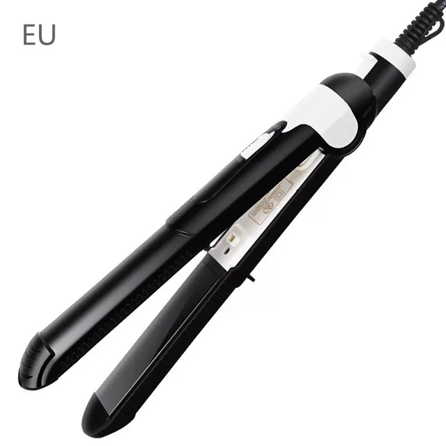 Straightening And Curling Dual Purpose Hair Straightening Splint Mini Curling Iron Curling Iron Hair Straightener Eu - Shop at LoveMi