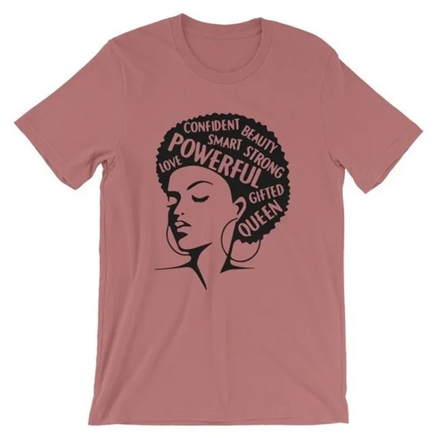 Ladies Head Print Short Sleeved Loose Casual Women's Top Apricot - Shop at LoveMi